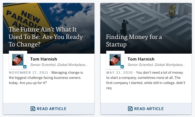 Tom’s Articles American Express OpenForum