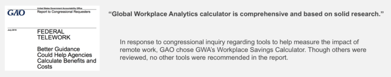 Global Workplace Analytics GAO telework report